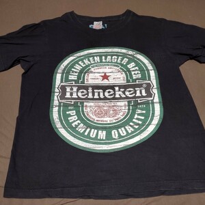 Tシャツ　古着　ヴィンテージ　レア　レディースにも　Heineken　beer　ビール