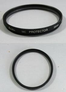 Kenko (804)　美品・レンズフィルタ　58mm Protector (レンズ保護、紫外線防止）ケンコー/プロテクター