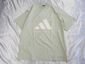 送料185円～新品◆adidas◆アディダス◆バスケットボール 001 Tシャツ◆グリーン◆XL