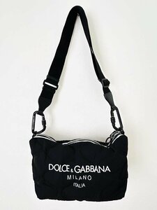 【送料込】Dolce&Gabbana ドルチェアンドガッバーナ バッグ ブラック オフホワイト 定価117,700円 美品 ハイブランド 大人 6446505