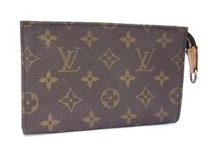 1円 ■美品■ LOUIS VUITTON ルイヴィトン モノグラム バケット用ポーチ マルチケース 小物入れ レディース メンズ ブラウン系 FL2533