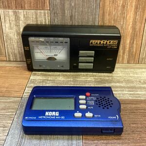 A-019【中古品】フェルナンデス GT-1200 ギターギューナー KORG ソロ メトロノーム MA-30