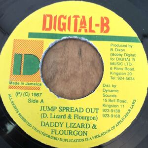 送料込み★レア Bow Bow Riddim ビックチューン!! JUMP SPREAD OUT / DADDY LIZARD & FLOURGON★