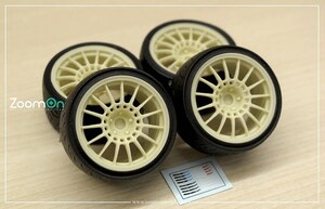 ZoomOn ZR078 1/24 16インチ エンケイスポーツ RC-T5 ホイールセット