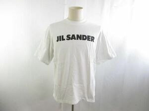 良品 ジルサンダー JIL SANDER Tシャツ 半袖 ロゴT S 白 ホワイト メンズ