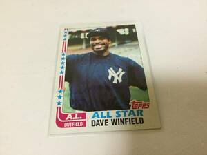 82 Topps ウィンフィールド Winfield #553 HOF