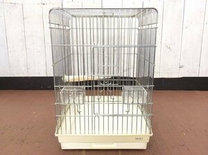 【HOEI/ホーエイ/鳥かご/鳥籠/バードゲージ/フードカップ２個/止まり木付き/H660×460×460㎜】ペット用品　