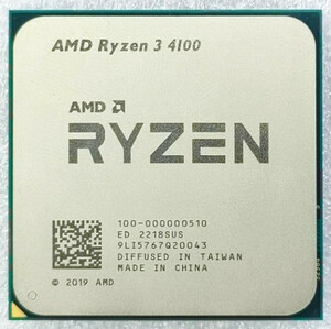 AMD Ryzen 3 4100 3.8GHz 4Core 65W Desktop AM4 CPU Processors