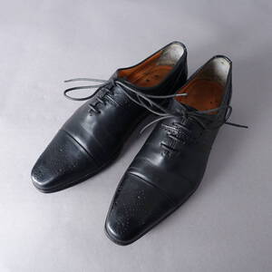 SANTONI/サントーニ/ストレートチップ/メダリオンブーツ/ブラック黒/ローファー/サイズ5/メンズビジネスシューズ