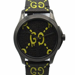 グッチ Gタイムレス ブランドオフ GUCCI ステンレススチール 腕時計 SS/革 中古 メンズ