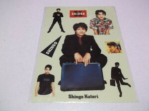 ★　香取慎吾　【　大型 ステッカー シート 42×29.5cm　♪未開封新品　】　SMAP スマップ