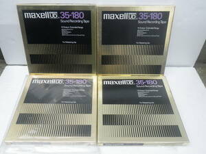 ■中古/未使用 現状品■4巻セット maxell オープンリールテープ UD 35-180 マクセル