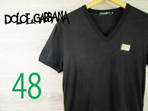 ドルチェ＆ガッバーナ DOLCE&GABBANA イタリア製＜VネックＴシャツ＞●M2218y