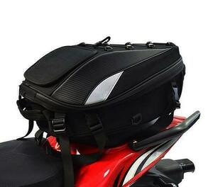 バイクバッグ　バイク用シートバッグ ヘルメットバッグ 防水 耐久性 固定ベルト付き