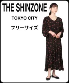 THE SHINZONE シンゾーン　フラワープリントワンピース　Fサイズ