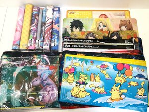 〇現状品 プレイマット おまとめ 大量 ポケモン/盾の勇者/アイマス/五等分/遊戯王 など 同梱不可 1円スタート