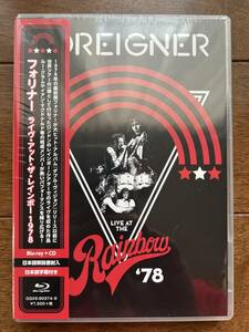 FOREIGNER 「ライブ・アット・ザ・レインボー　1978」 BD+CD 2019　Ward GQXS 90374-5　未開封