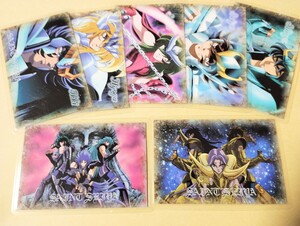 聖闘士星矢　ラミカ　カード　7種　黄金聖闘士　サガ　シュラ　ミロ　ムウ　カミュ　saint seiya ラミネートカード