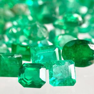 1円〜!!小粒!!〔天然エメラルドおまとめ21ct〕j 約4.2g ルース 裸石 宝石 ジュエリー jewelry emerald ベリル w3め4