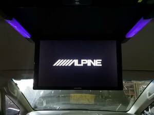 ALPINE　PCX-R3500B　10.2インチ　フリップダウンモニター　動作確認OK　　　0621-2