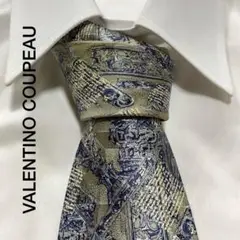 VALENTINO COUPEAU アート デザイン シルク ネクタイ