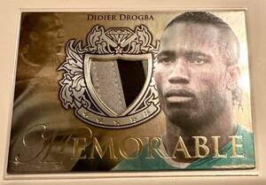 【レアジャージ】2011 futera UNIQUE Memorable Didier Drogba ドログバ Jersey 2色パッチ ジャージ チェルシー コートジボワール