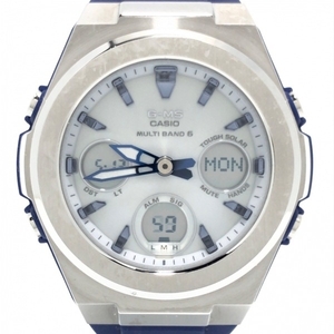 CASIO(カシオ) 腕時計■美品 Baby-G/G-ms MSG-W600 レディース タフソーラー/電波 シルバー