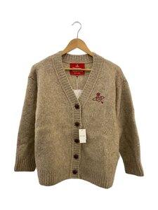 Vivienne Westwood RED LABEL◆ヤクミックスVネックカーディガン/ウール/クリーム/16-12-142026-00//