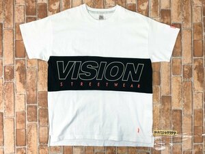EASTBOY イーストボーイ × VISION STREET WEAR レディース プリント 半袖Tシャツ F 白黒 綿