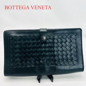 BOTTEGA VENETA ボッテガヴェネタ　クラッチバッグ　イントレチャート　 長財布 レザー 財布 黒 ブラック