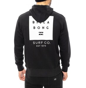 【SALE】★送料無料★2024秋冬 新品【BILLABONG/ビラボン】LOGO SET UP パーカー BLK メンズM BE012013