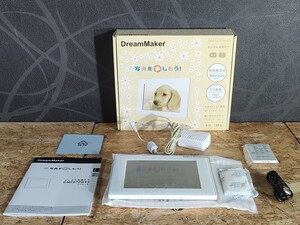 （UA026）デジタル写真立て DMF070W43 DreamMaker スライドショー再生 SD MS ホワイト デジタルフォトフレーム 現状品