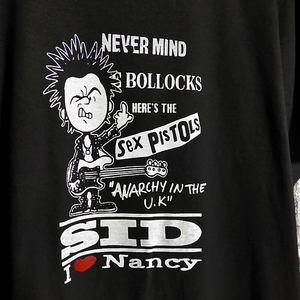 送込　Sex Pistols 　シド ヴィシャス 　I love Nancy　半袖Tシャツ 黒 XLサイズ