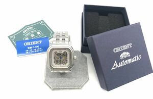 (KW1591)1円スタート【美品】ORIENT EXPRESS NOSTALGIE ISTANBUL OA-8018 自動巻 スケルトン文字盤 裏スケ メンズ腕時計 稼働 付属品あり