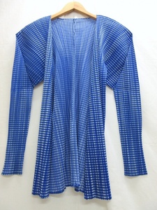 PLEATS PLEASE プリーツプリーズ プリーツチェックシャツ Shirt 3 PP61-JO907 ポリエステル100% ISSEY MIYAKE イッセイミヤケ