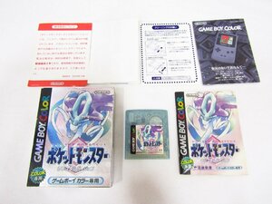 GANEBOY COLOR ポケットモンスター クリスタル ポケモン ゲームボーイカラー ソフト 箱説つき 中古品 ★8370