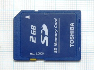 ★TOSHIBA ＳＤメモリーカード ２ＧＢ 中古★送料８５円・１８５円