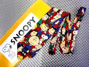 ★3108S★新品【スヌーピー チャーリーブラウン ウッドストック 柄】ピーナッツ【PEANUTS】ネクタイ