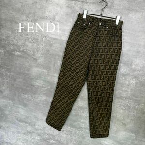 『FENDI』フェンディ (29) ズッカ柄テーパードパンツ