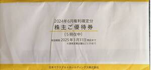 マクドナルド　株主優待券　5冊　②