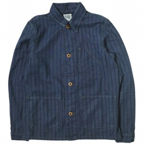 RRL ダブルアールエル インディゴストライプ チョアジャケット 282834609001 1 Indigo Double RL カバーオール レディース g16569