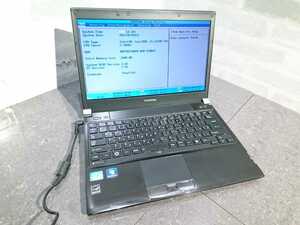 【現状品】管M42 TOSHIBA dynabook R731/E PR731EAAURBA53 CPU core i5-2520M Bios起動OK HDD無し、メモリー2GB、バッテリー有り