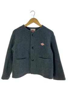 DANTON◆22AW/ノ-カラ-ウールモッサジャケット/34/ウール/GRY/無地