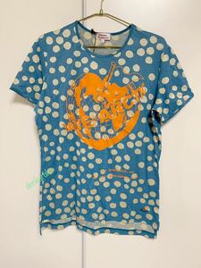 未使用　タグ付☆ クラールドット☆Tシャツ　XLサイズ☆水色☆Vivienne Westwood☆ヴィヴィアン　ウエストウッド☆イタリー製☆