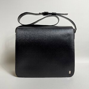 2405-131-1｜美品｜dunhill ダンヒル ショルダーバッグ メッセンジャーバッグ レザーダークブラウン