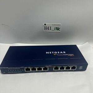 「H41_13K」NETGEAR GS108 8ポート ギガビットイーサネットスイッチ 現状本体のみ　電源アダプタ無し(240415)