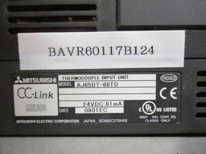 中古 MITSUBISHI 三菱 PLC AJ65BT-68TD CC-Link 熱電対温度入力装置 (BAVR60117B124)