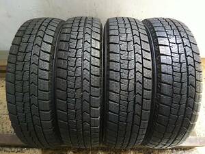 T997 155/70R13 ダンロップ WINTERMAXX WM02 冬タイヤ 溝有り良品 中古売切り4本SET 法人向け送料安