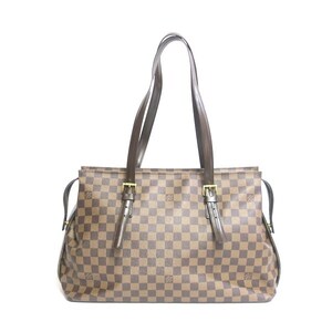 LOUIS VUITTON ルイヴィトン N51119 チェルシー ダミエ ショルダーバッグ トートバッグ【送料無料】中古品 used AB