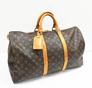 R257★フランス製 LOUIS VUITTON ルイヴィトン キーポル50 モノグラム ボストンバッグ SP0924 旅行鞄 かばん